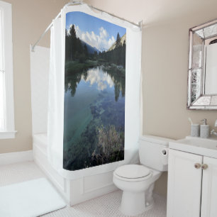 Donahue Pass from Lyell Fork - John Muir Trail Shower Curtain