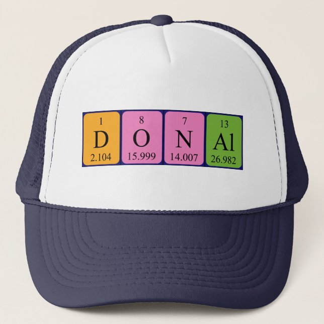 Donal periodic table name hat (Front)