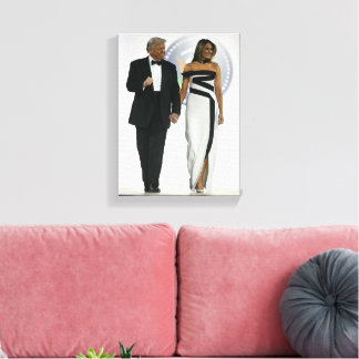 Donald and Melania Trump Canvas Print