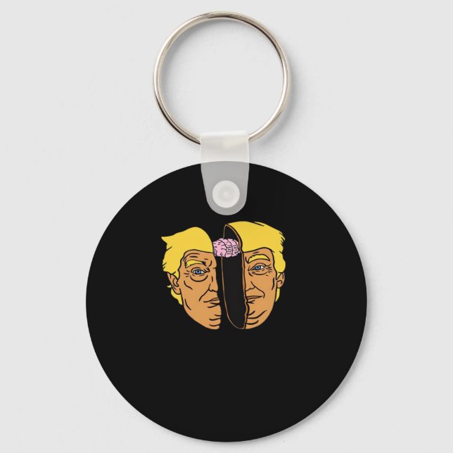 Donald Brain Trumpkin  Artwork  Key Ring (Front)