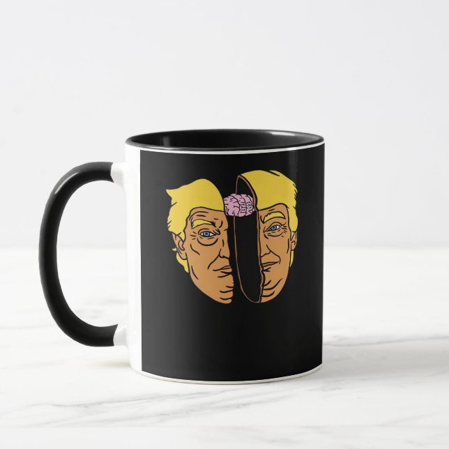 Donald Brain Trumpkin  Artwork  Mug (Left)