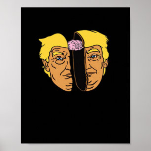 Donald Brain Trumpkin Artwork Poster