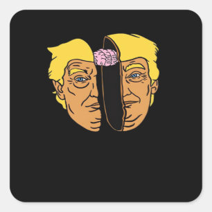 Donald Brain Trumpkin  Artwork  Square Sticker
