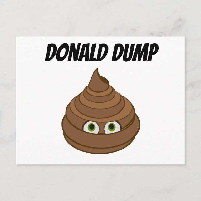 Donald Dump Postcard (Front)