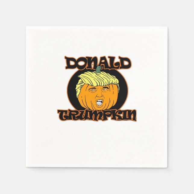 Donald  Halloween Costume Trumpkin Napkin (Front)