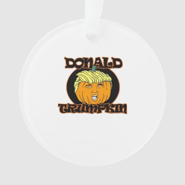 Donald  Halloween Costume Trumpkin Ornament (Front)