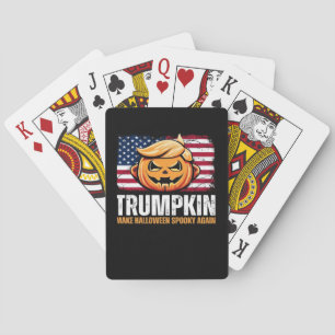 Donald Halloween - Trumpkin Make Halloween Spooky  Playing Cards