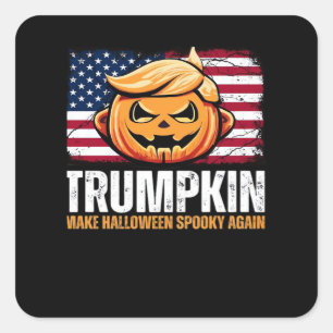 Donald Halloween - Trumpkin Make Halloween Spooky Square Sticker