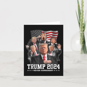 Donald J Trump 2024 Never Surrender 1 Card