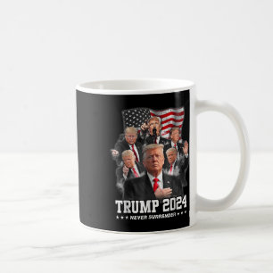 Donald J Trump 2024 Never Surrender  Coffee Mug