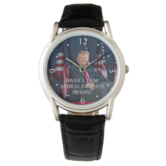 Donald J. Trump 45th and 47th President Keepsake Watch (Front)