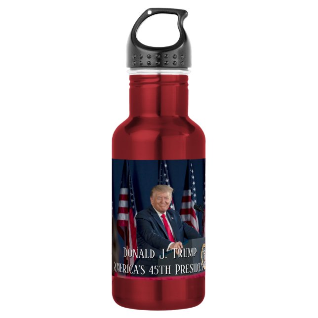 Donald J. Trump 45th President Keepsake 532 Ml Water Bottle (Front)