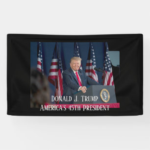 Donald J. Trump 45th President Keepsake Banner