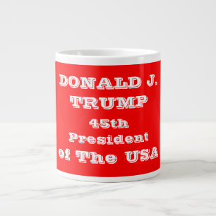 Donald J. Trump 45th President of The USA Large Coffee Mug