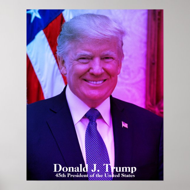 Donald J. Trump, 45th President of United States Poster (Front)