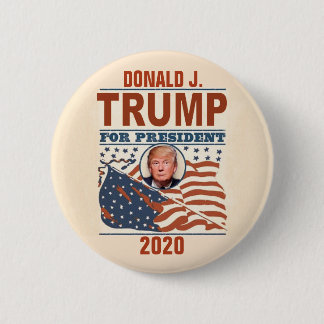 Donald J. Trump for President 2020 6 Cm Round Badge