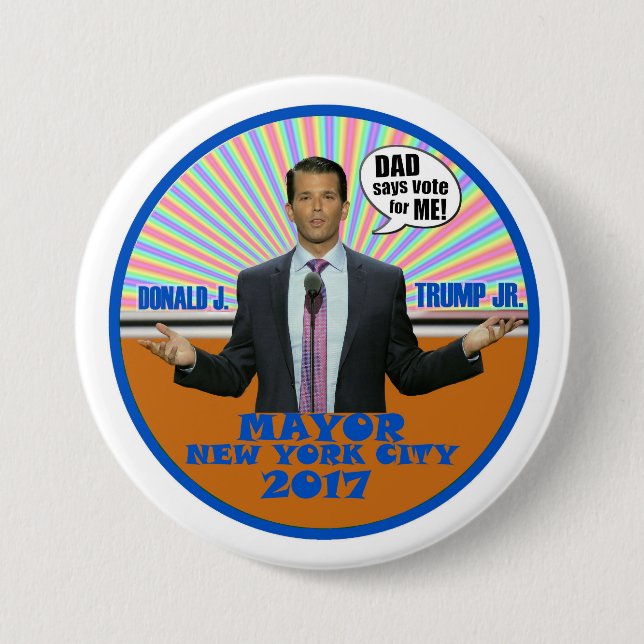 Donald J. Trump, Jr. 7.5 Cm Round Badge (Front)