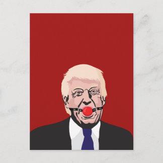 Donald J. Trump with red gag - DIY Postcard