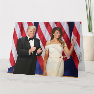 Donald & Melania Trump At Inauguration Card