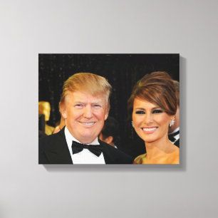 DONALD & MELANIA TRUMP CANVAS PRINT