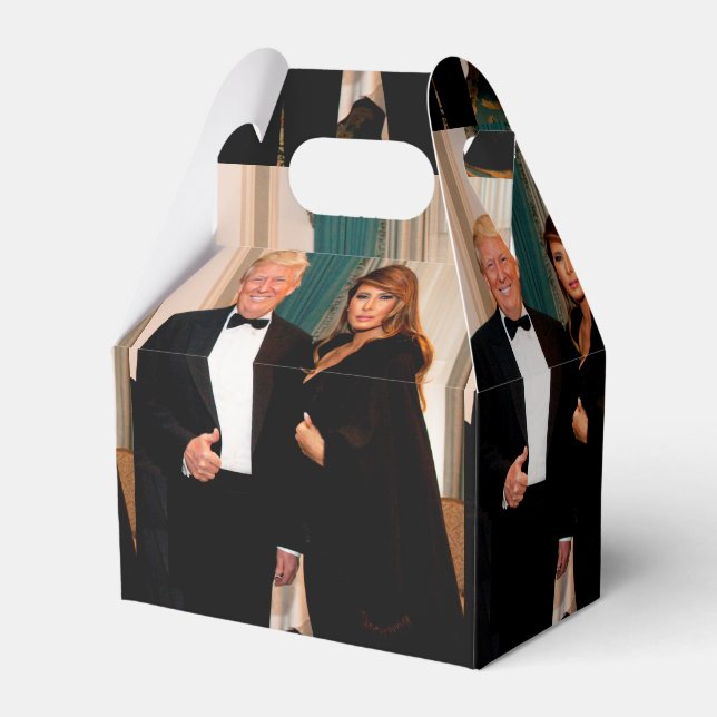 Donald & Melania Trump Favour Box (Front Side)