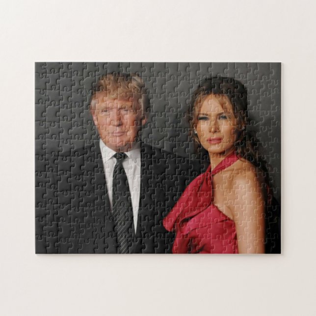 DONALD & MELANIA TRUMP JIGSAW PUZZLE (Horizontal)