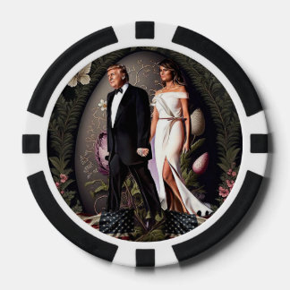 Donald Melania Trump Patriotic Easter Poker Chips