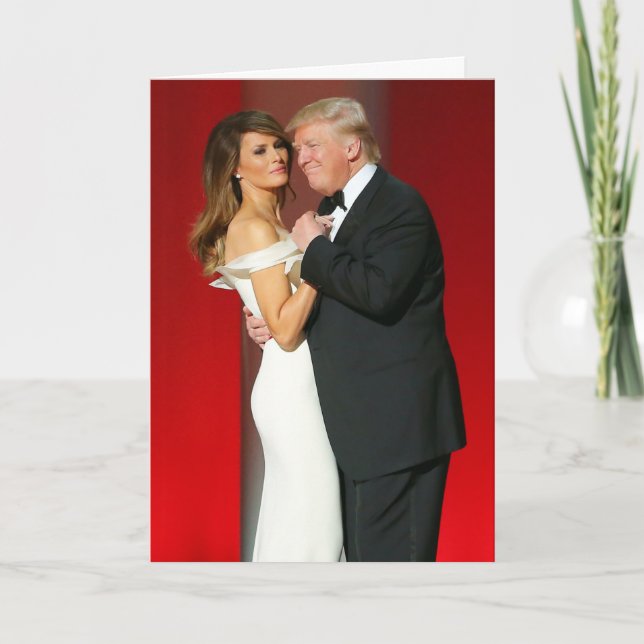 Donald & Melania Trump & The Liberty Ball Card (Front)