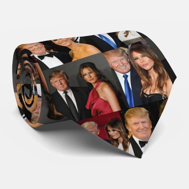 DONALD & MELANIA TRUMP TIE (Rolled)