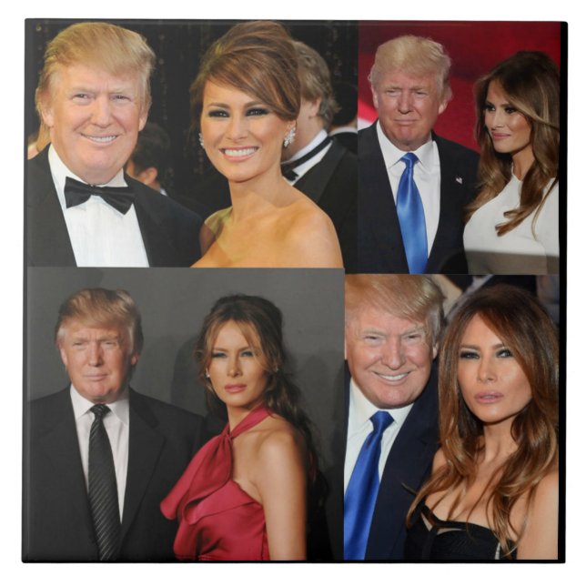 DONALD & MELANIA TRUMP TILE (Front)