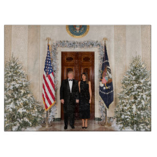 Donald & Melania Trump's Christmas White House Cutting Board