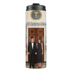 Donald & Melania Trump's Christmas White House Thermal Tumbler