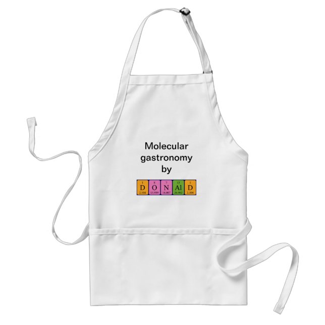 Donald periodic table name apron (Front)