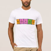 Donald periodic table name shirt (Front)