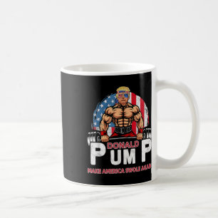 Donald Pump America Swole Again Funny Trump 2024 Coffee Mug