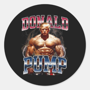 Donald Pump Classic Round Sticker