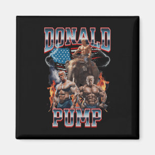 Donald Pump Trump Gym Pump Cover  Magnet