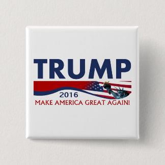 Donald Trump 2016 15 Cm Square Badge