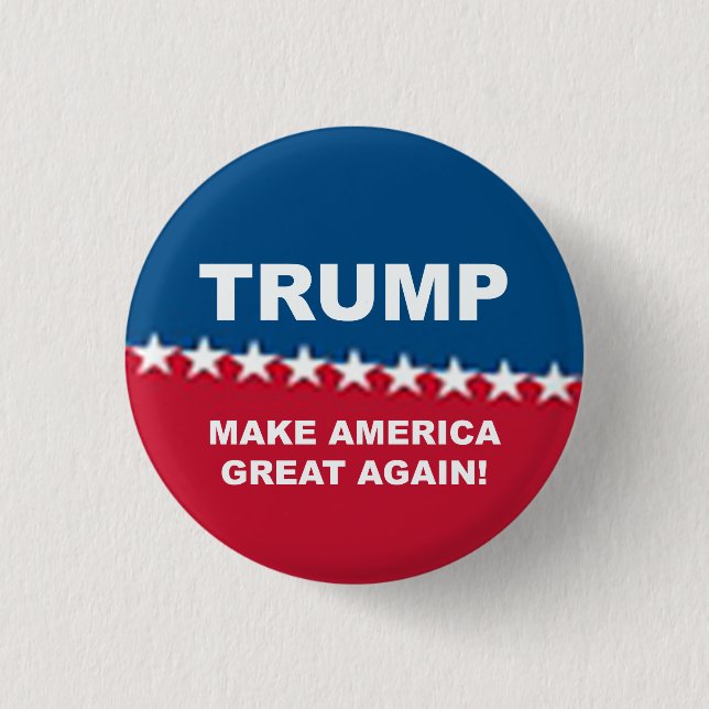Donald Trump 2016 3 Cm Round Badge (Front)