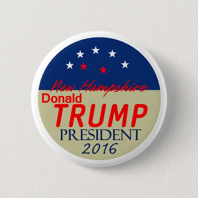 Donald TRUMP 2016 Button (Front)