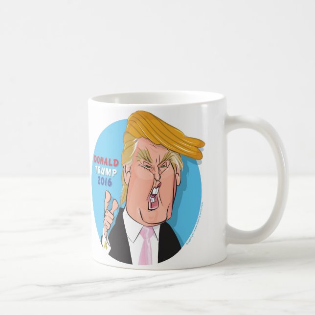 Donald Trump 2016 Cartoon Coffee Mug (Right)
