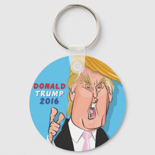 Donald Trump 2016 Cartoon Keychain