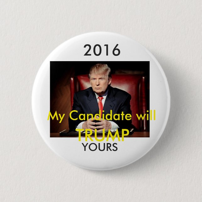 Donald Trump 2016 Pinback Button (Front)