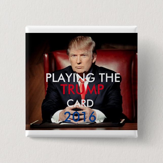 Donald Trump 2016 Pinback Button (Square) (Front)