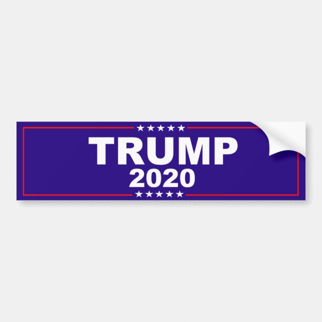 Donald Trump 2020 Bumper Sticker (Front)