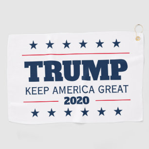 Donald Trump 2020 election keep america great Golf Towel