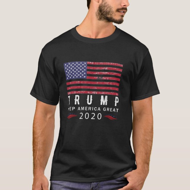 Donald Trump 2020 Election USA Keep America Great T-Shirt (Front)