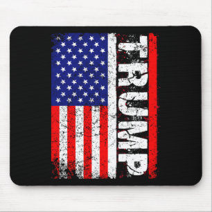 Donald Trump 2020 Vintage Usa Flag T Shirts Mouse Mat