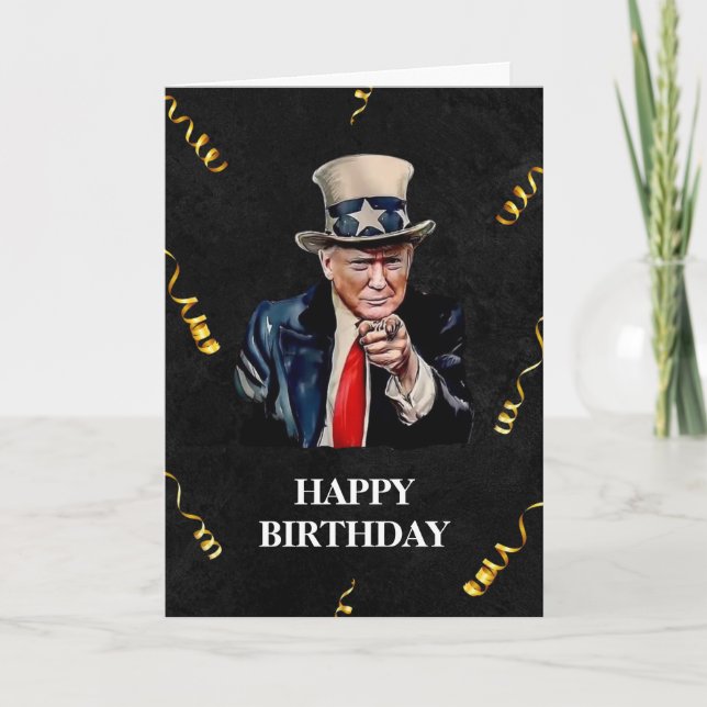 DONALD TRUMP 2024 AMERICAN  BIRTHDAY CARD (Front)