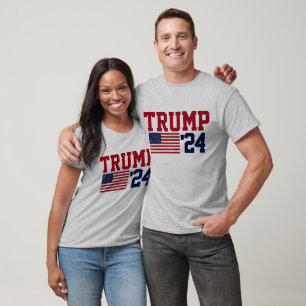 Donald Trump 2024 American Flag T-Shirt